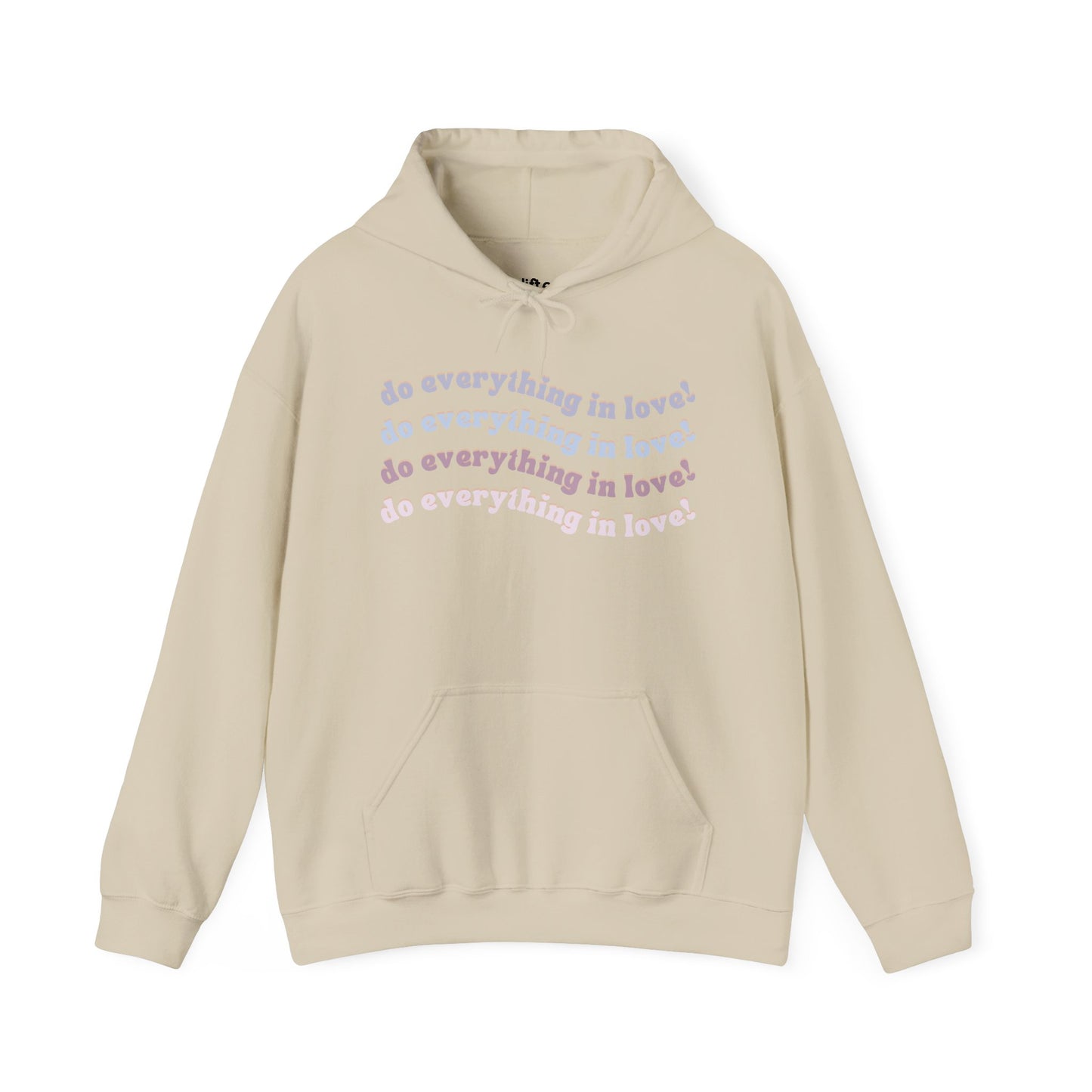 Everything in Love Hoodie, Sand Front
