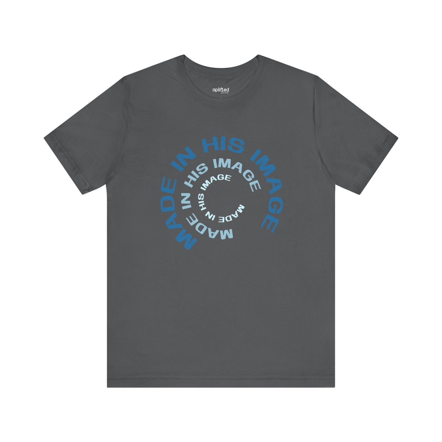 His Image Christian T-Shirt, Asphalt Front