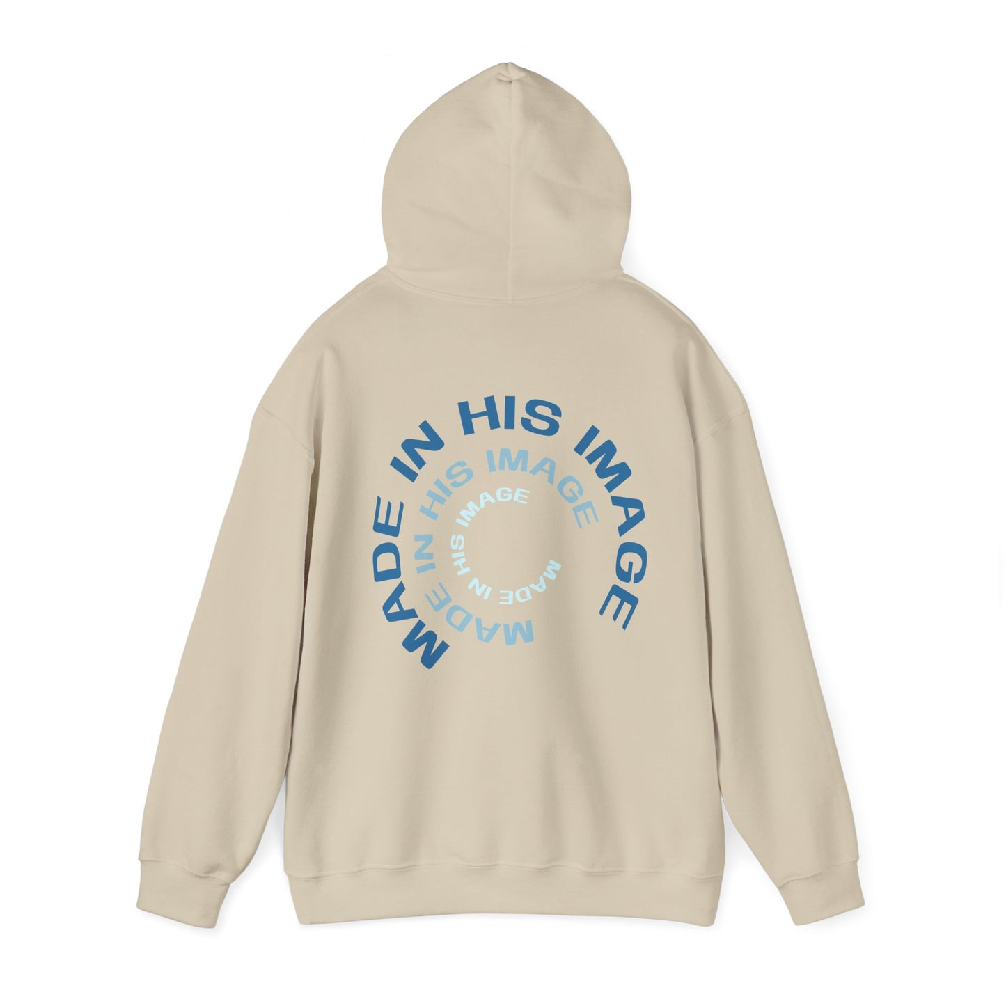Made in His Image Hoodie, Sand Back