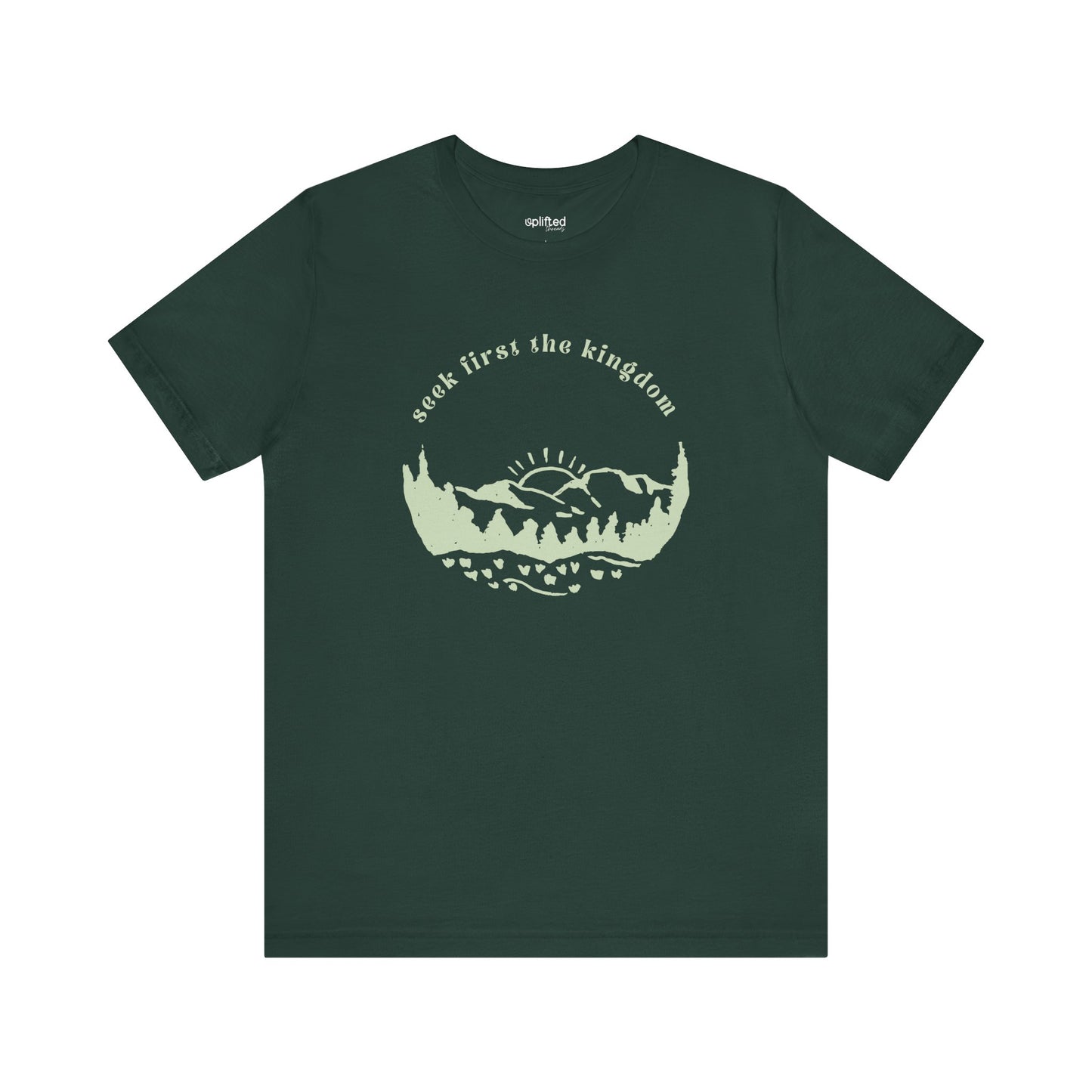 Seek the Kingdom Christian T-Shirt, Forest Front