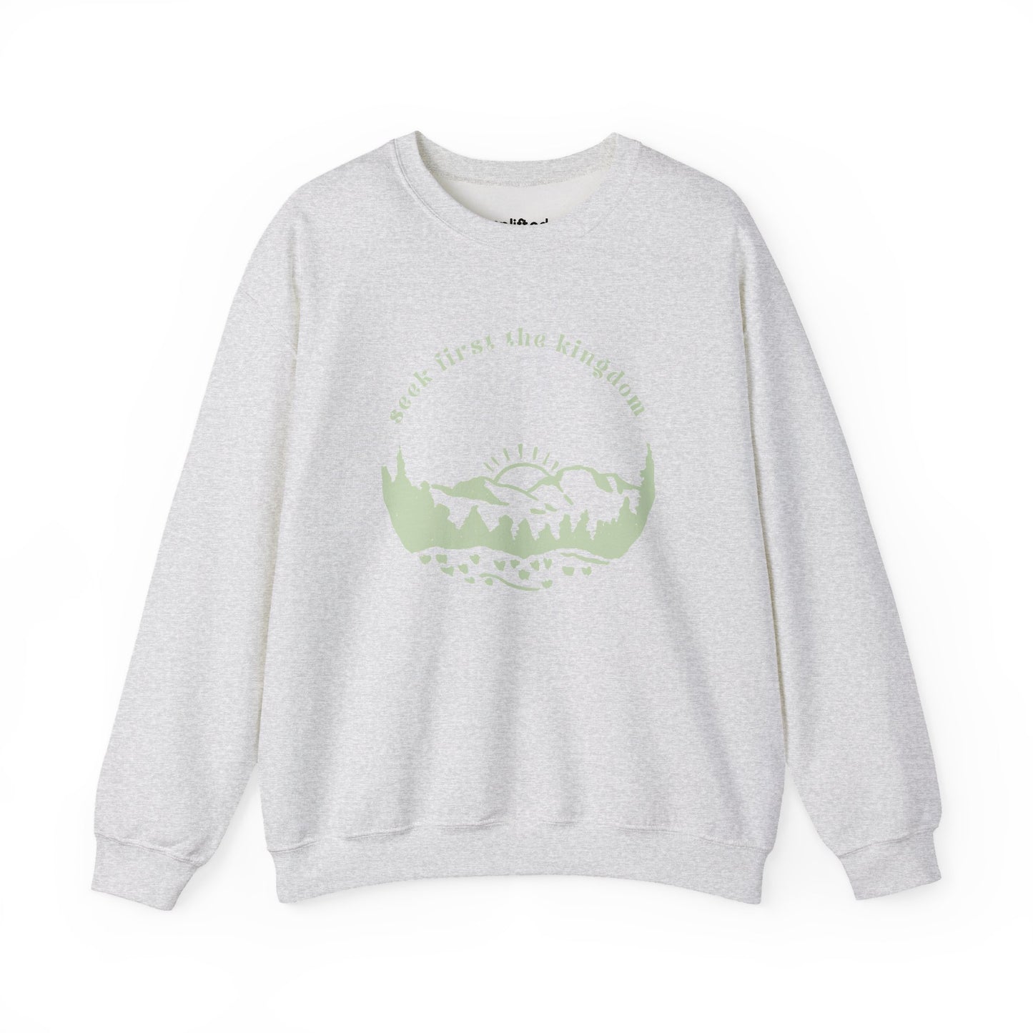 Seek the Kingdom Crewneck, Ash Front