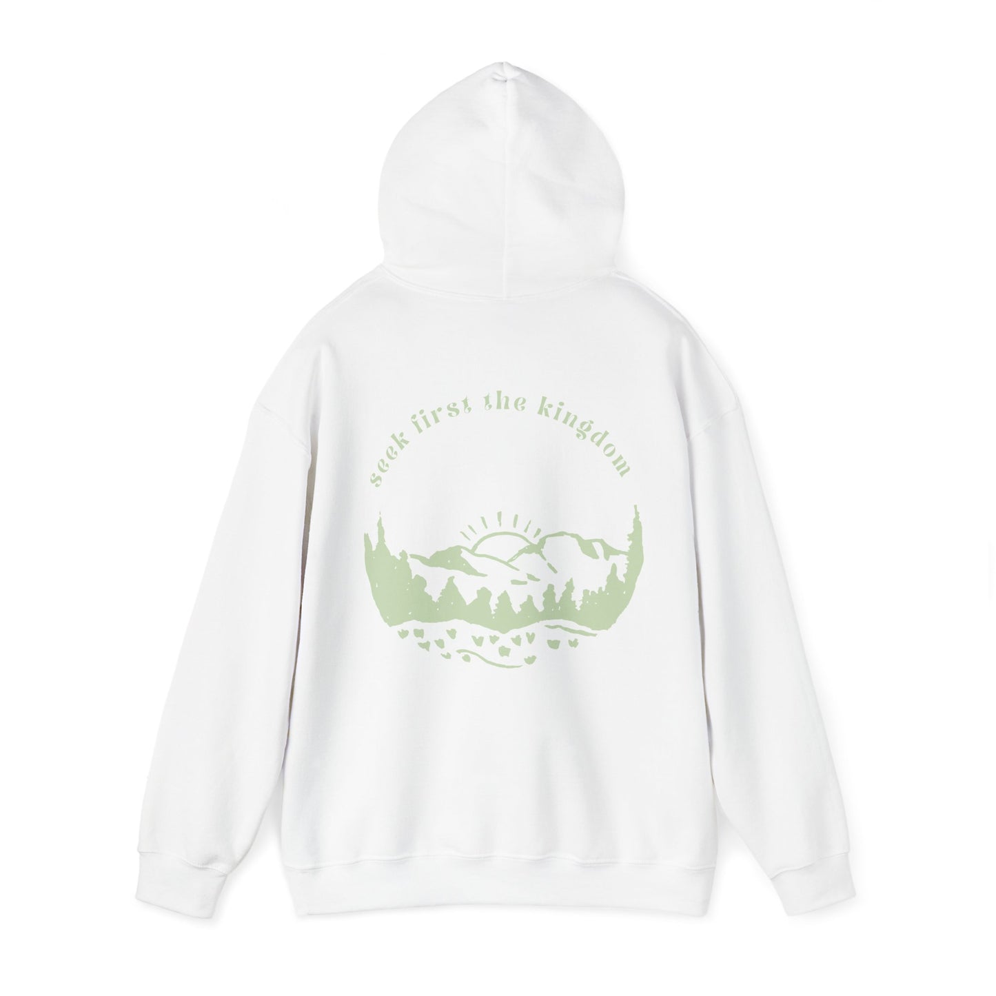 Seek the Kingdom Hoodie, White Back