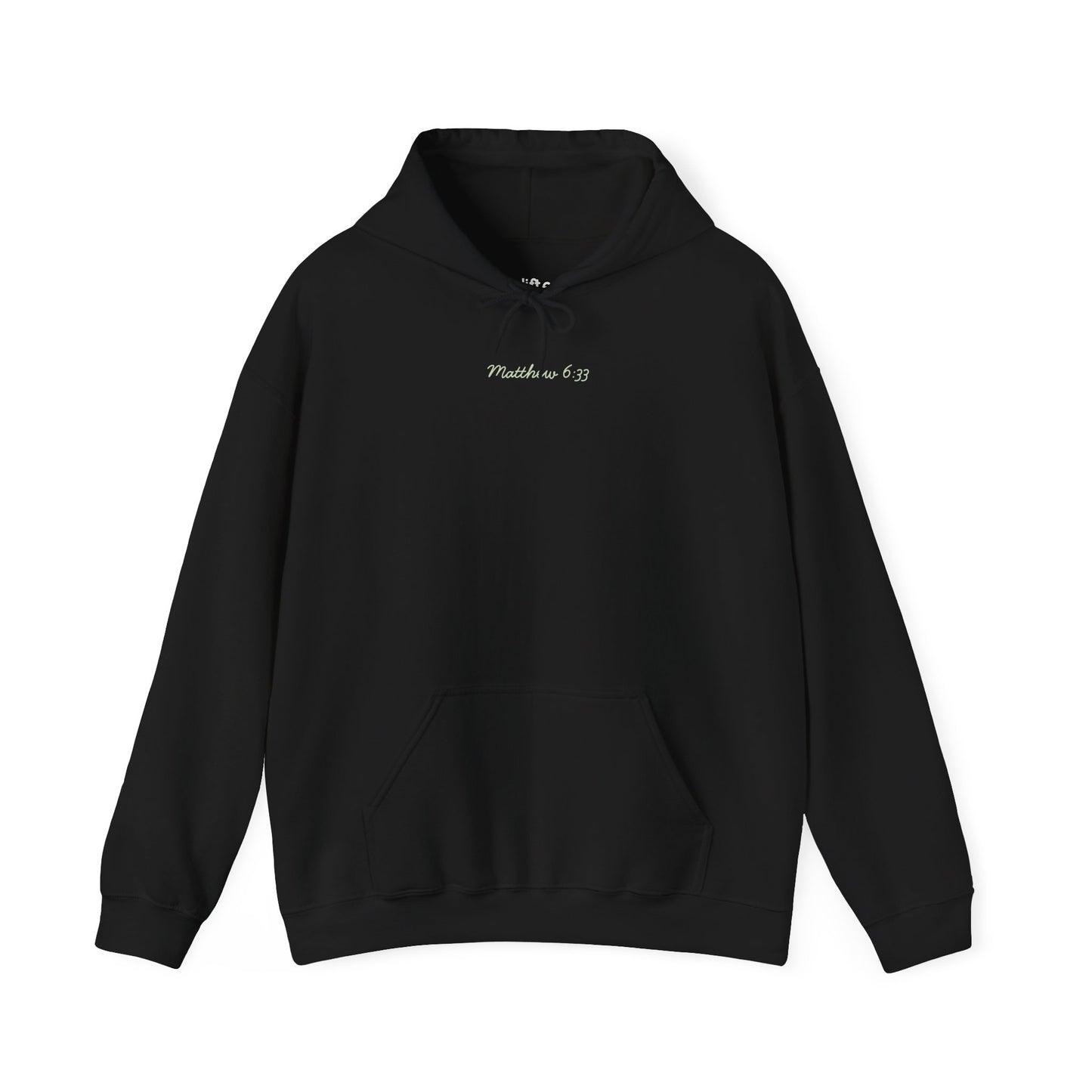 Seek the Kingdom Hoodie, Black Front