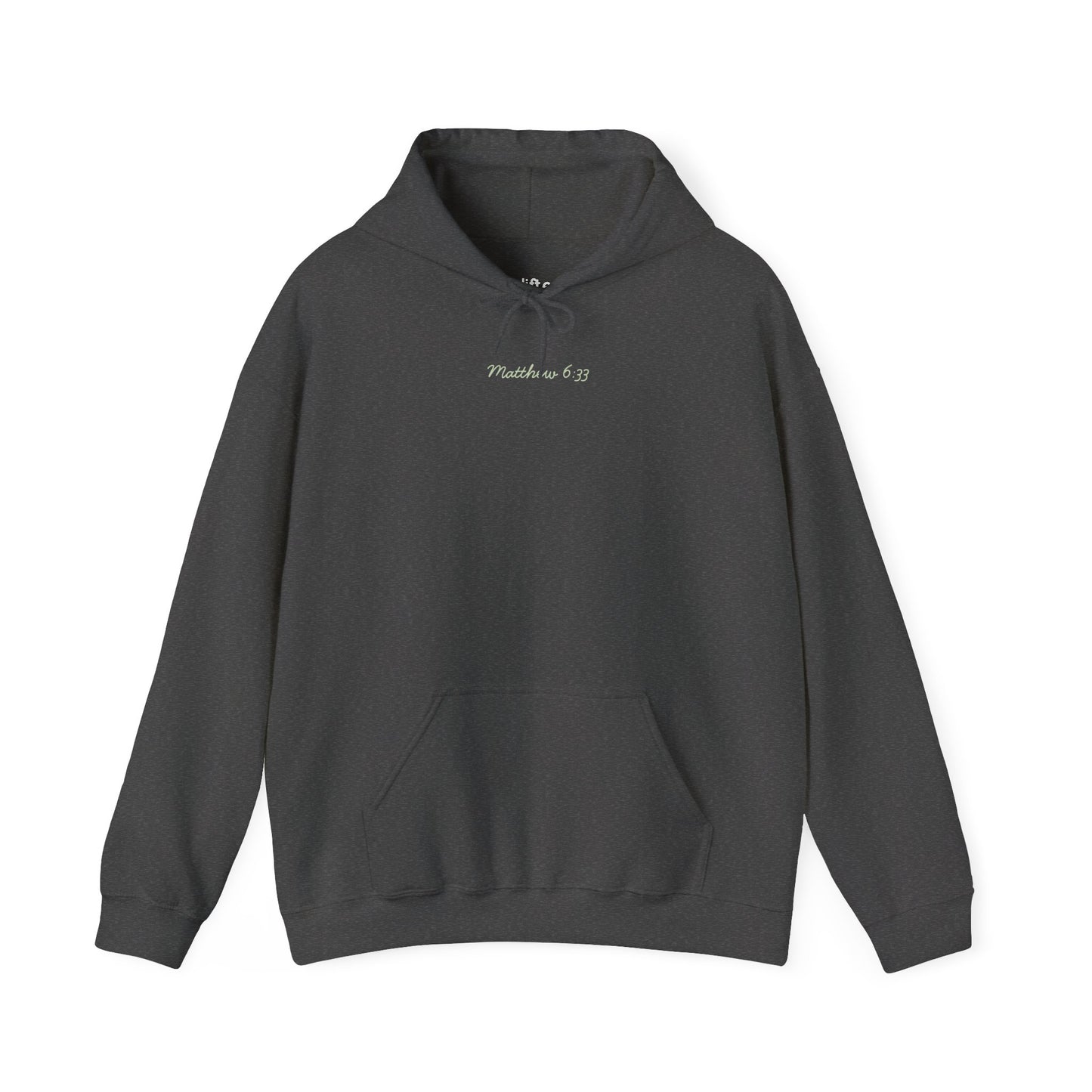 Seek the Kingdom Hoodie, Dark Heather Front