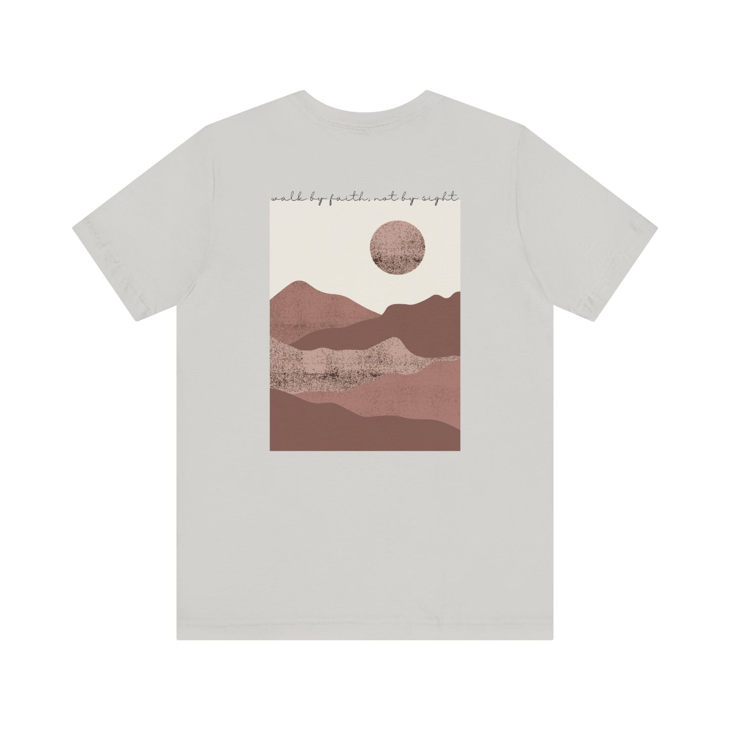Walk by Faith Christian T-Shirt, Silver Back