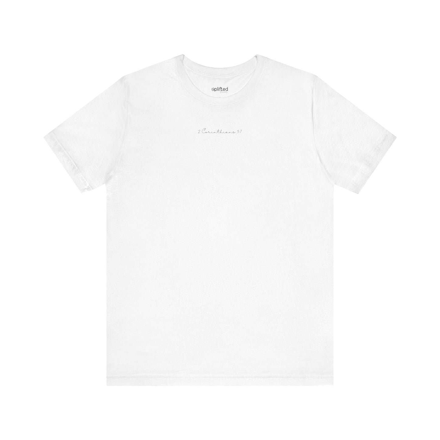 Walk by Faith Christian T-Shirt, White Front