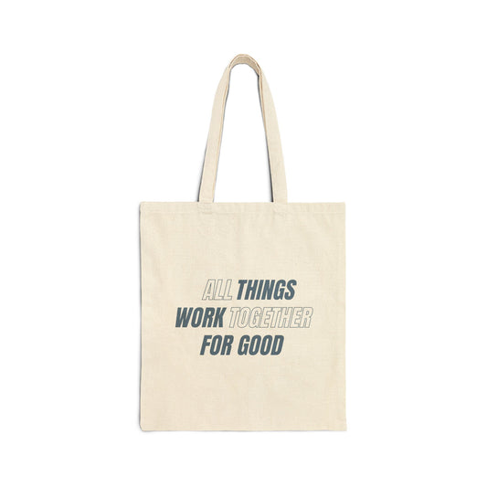 All Things For Good Tote Bag, Natural Front