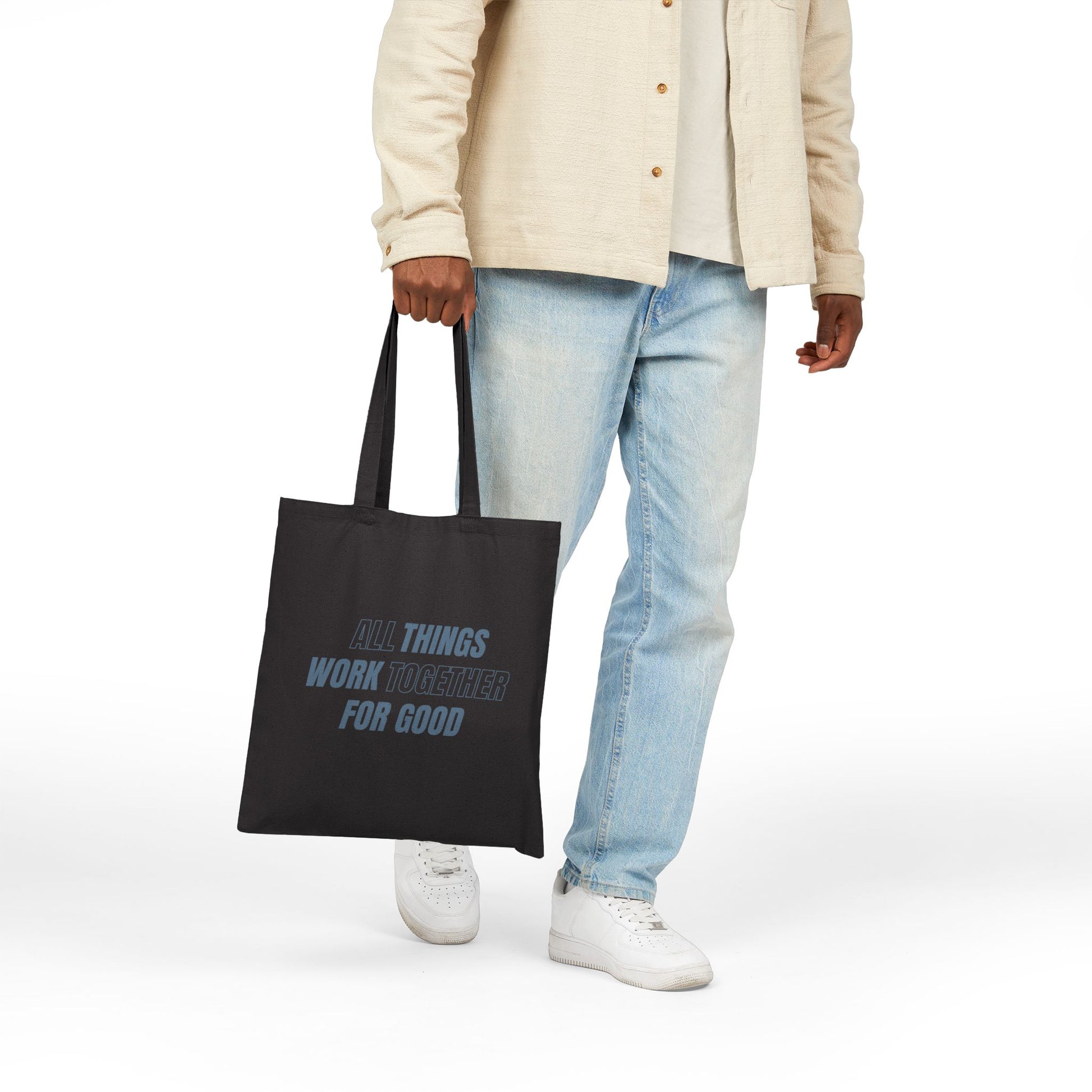 All Things For Good Tote Bag, Context Black Front