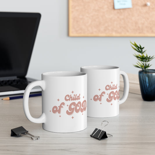 Child of God Christian Mug, Front and Back