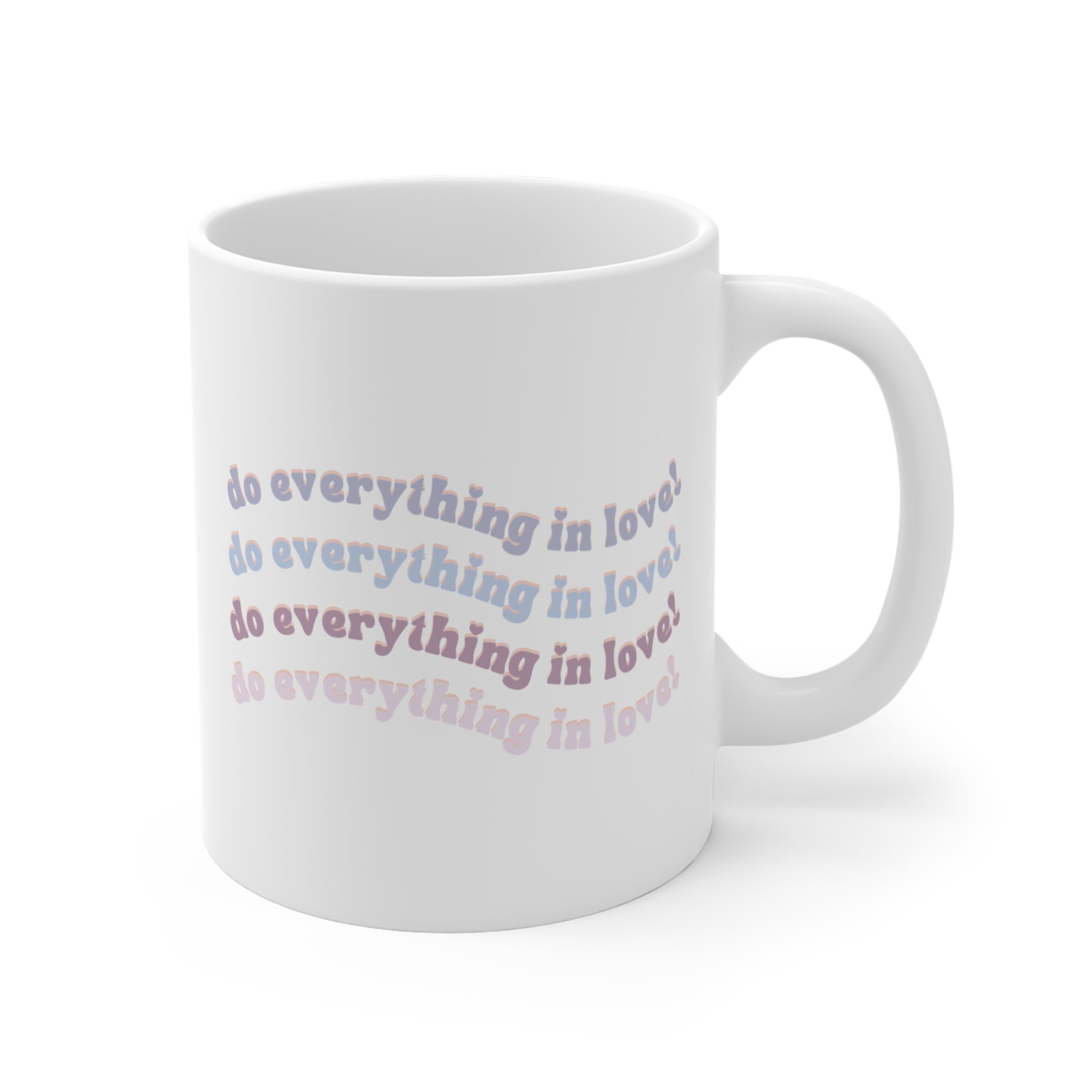 Do Everything in Love Christian Mug, White Front