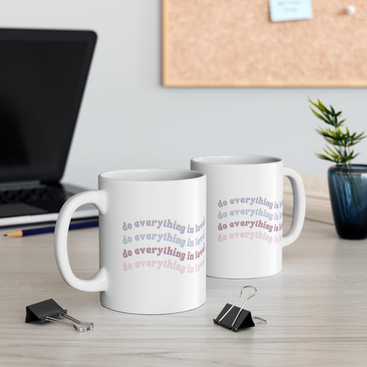 Do Everything in Love Christian Mug, Context Both Sides