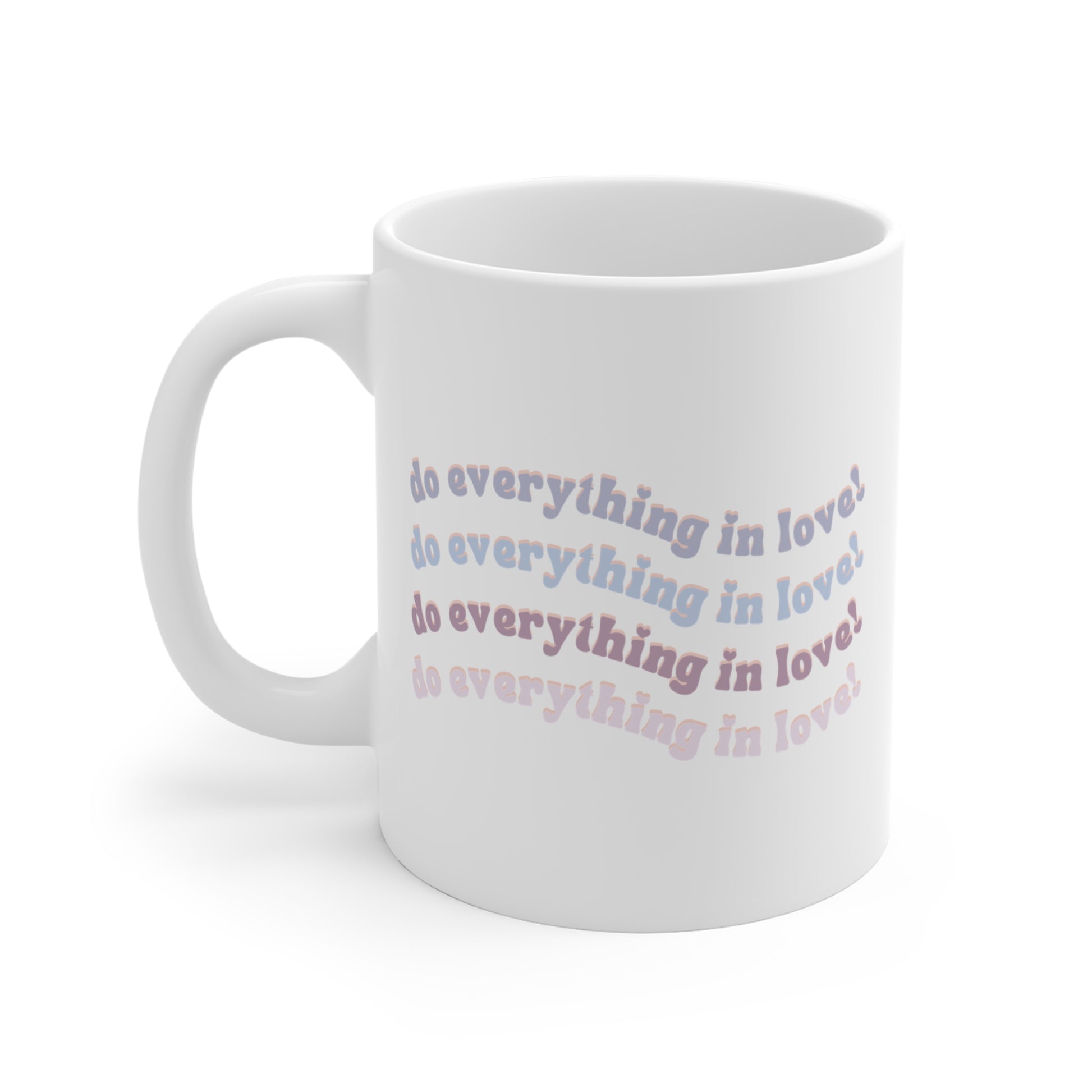 Do Everything in Love Christian Mug, Back Side