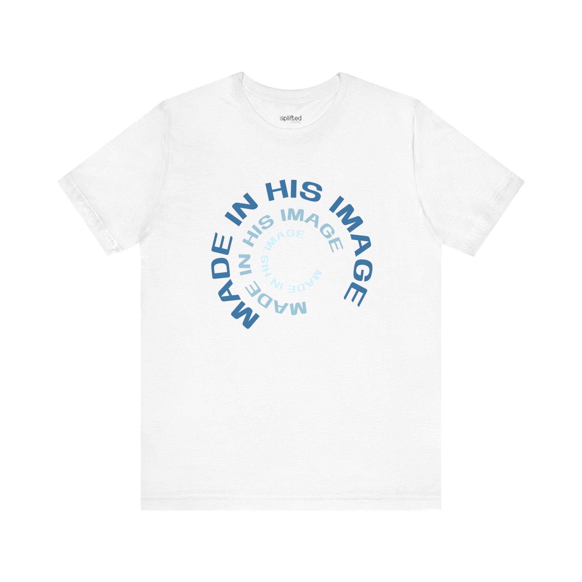 His Image Christian T-Shirt, White Front