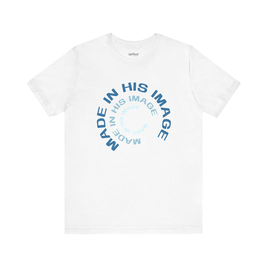 His Image Christian T-Shirt, White Front