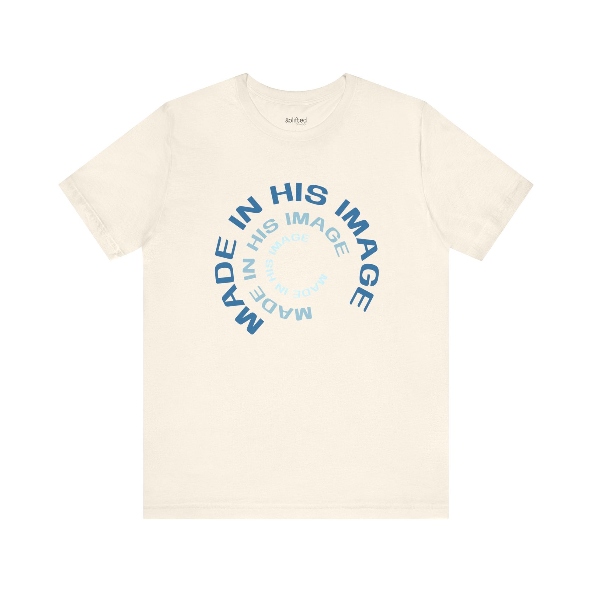 His Image Christian T-Shirt, Natural Front