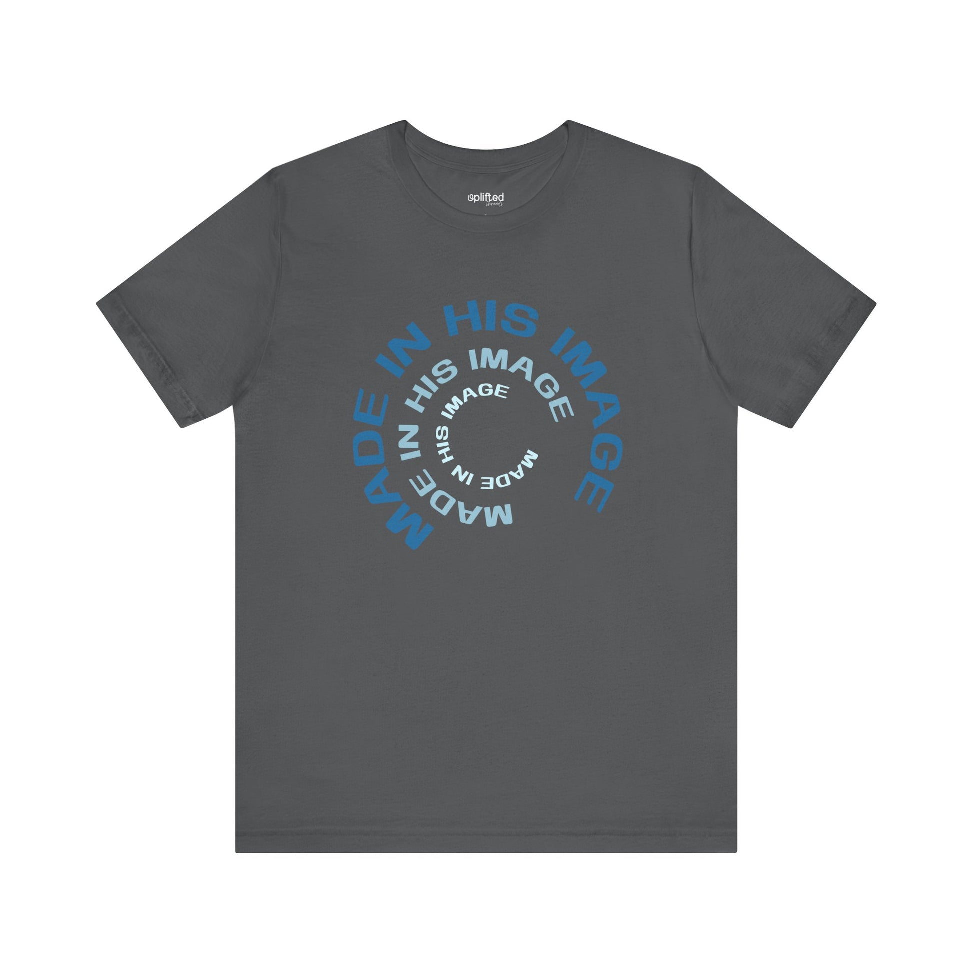 His Image Christian T-Shirt, Asphalt Front