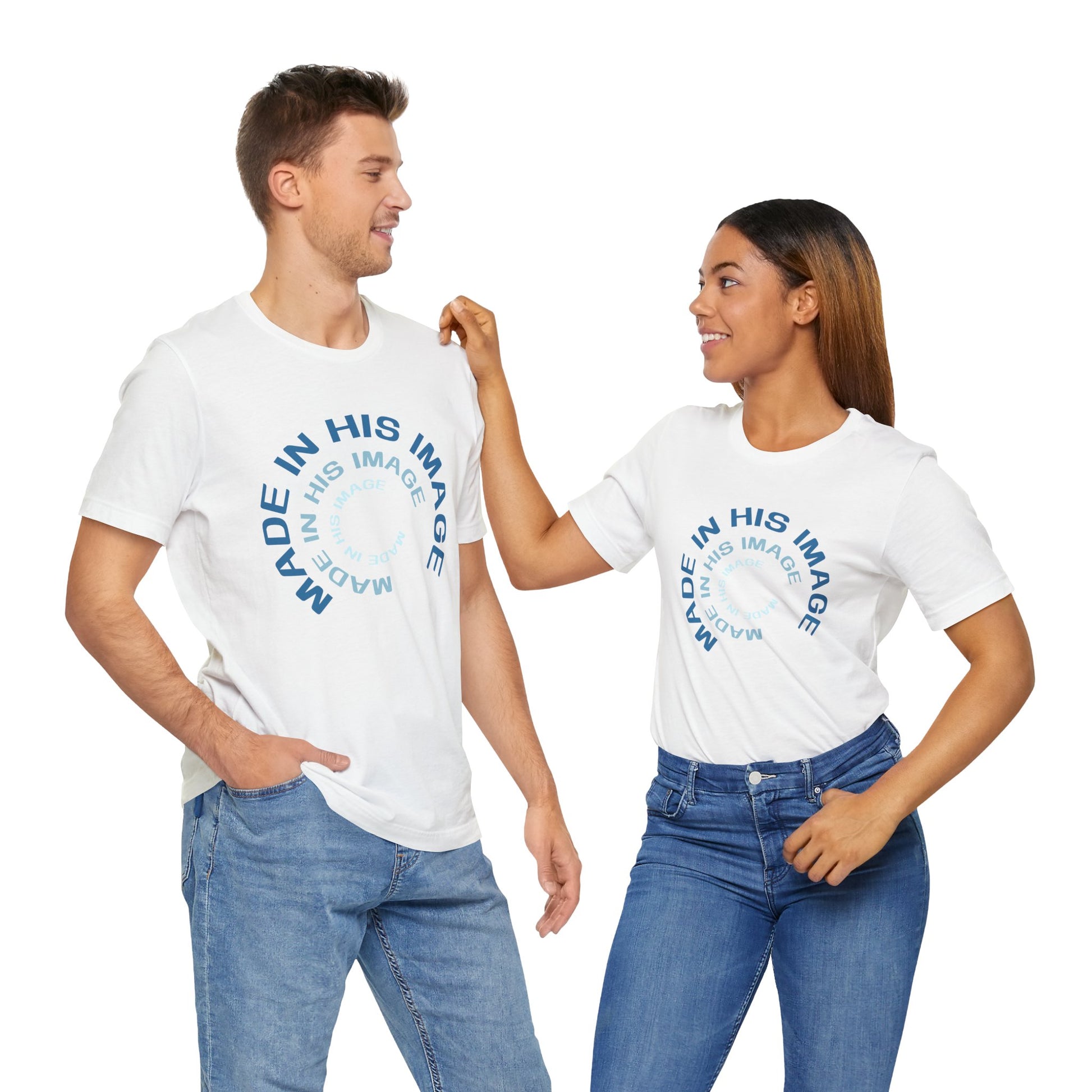 His Image Christian T-Shirt, Duo Lifestyle Front