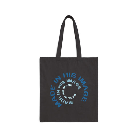 His Image Tote Bag, Black Front