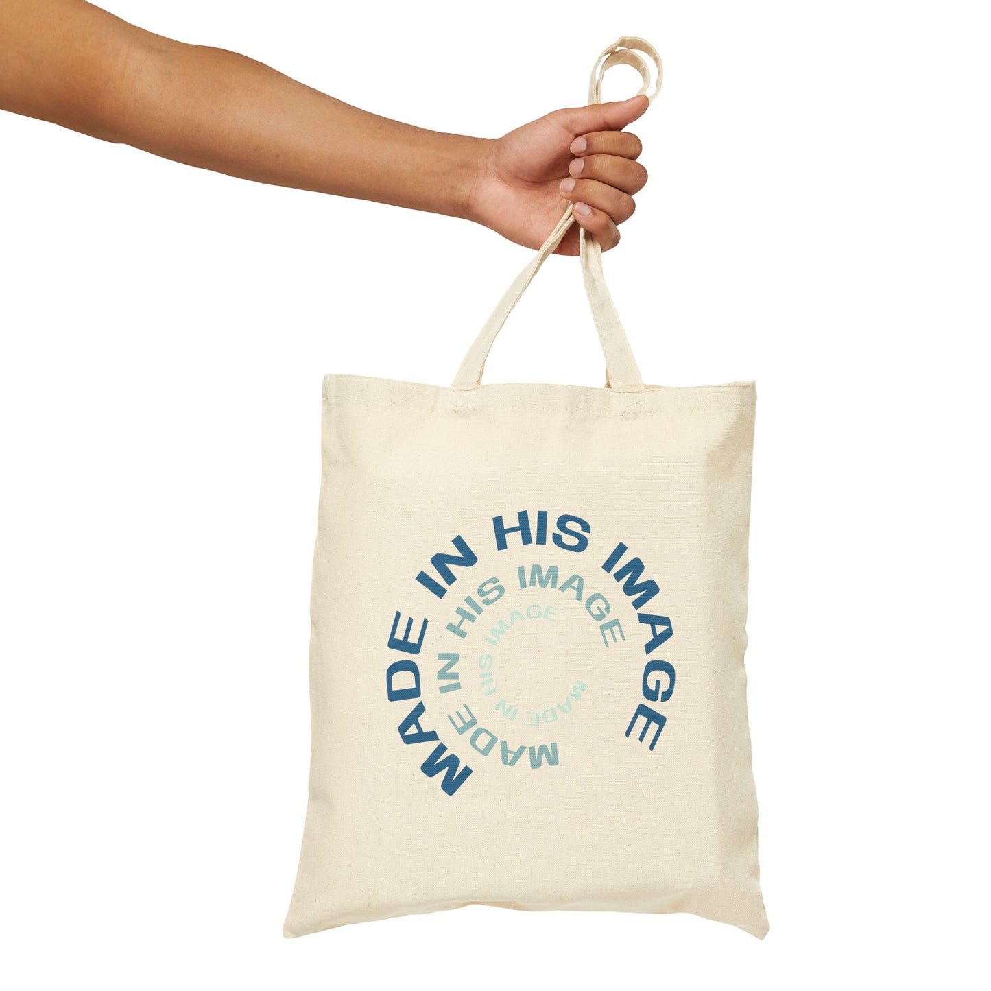 His Image Tote Bag, Context Natural Front