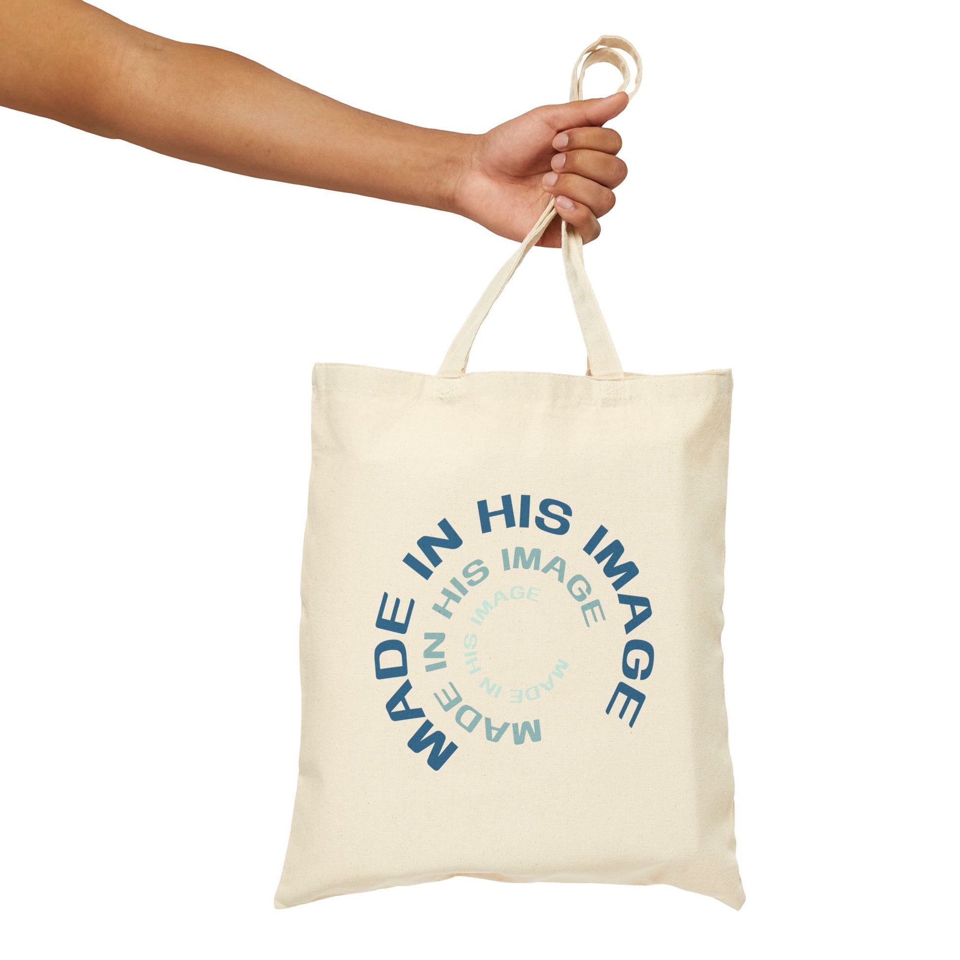 His Image Tote Bag, Context Natural Front