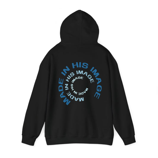 Made in His Image Hoodie, Black Back