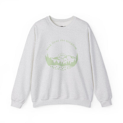 Seek the Kingdom Crewneck, Ash Front