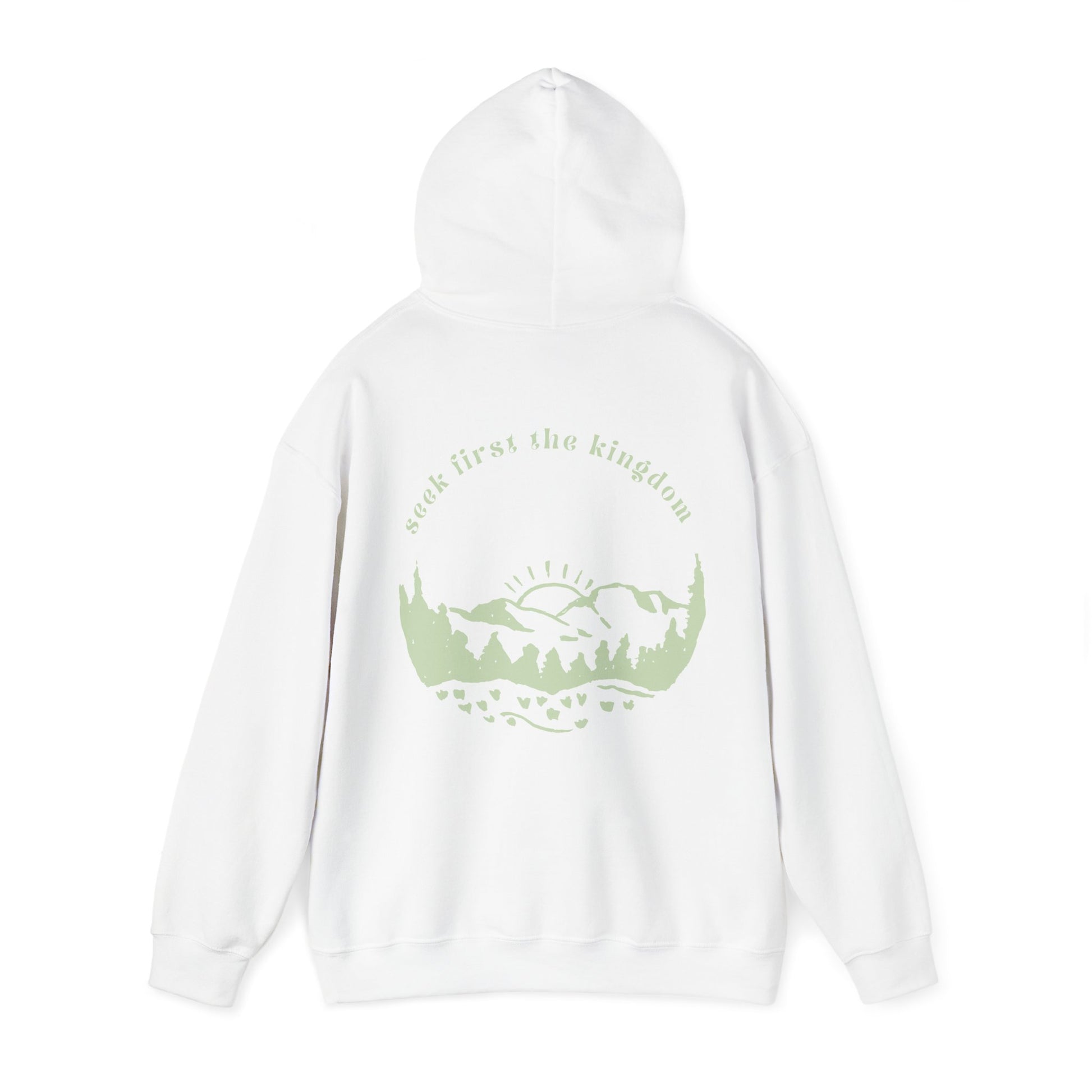 Seek the Kingdom Hoodie, White Back