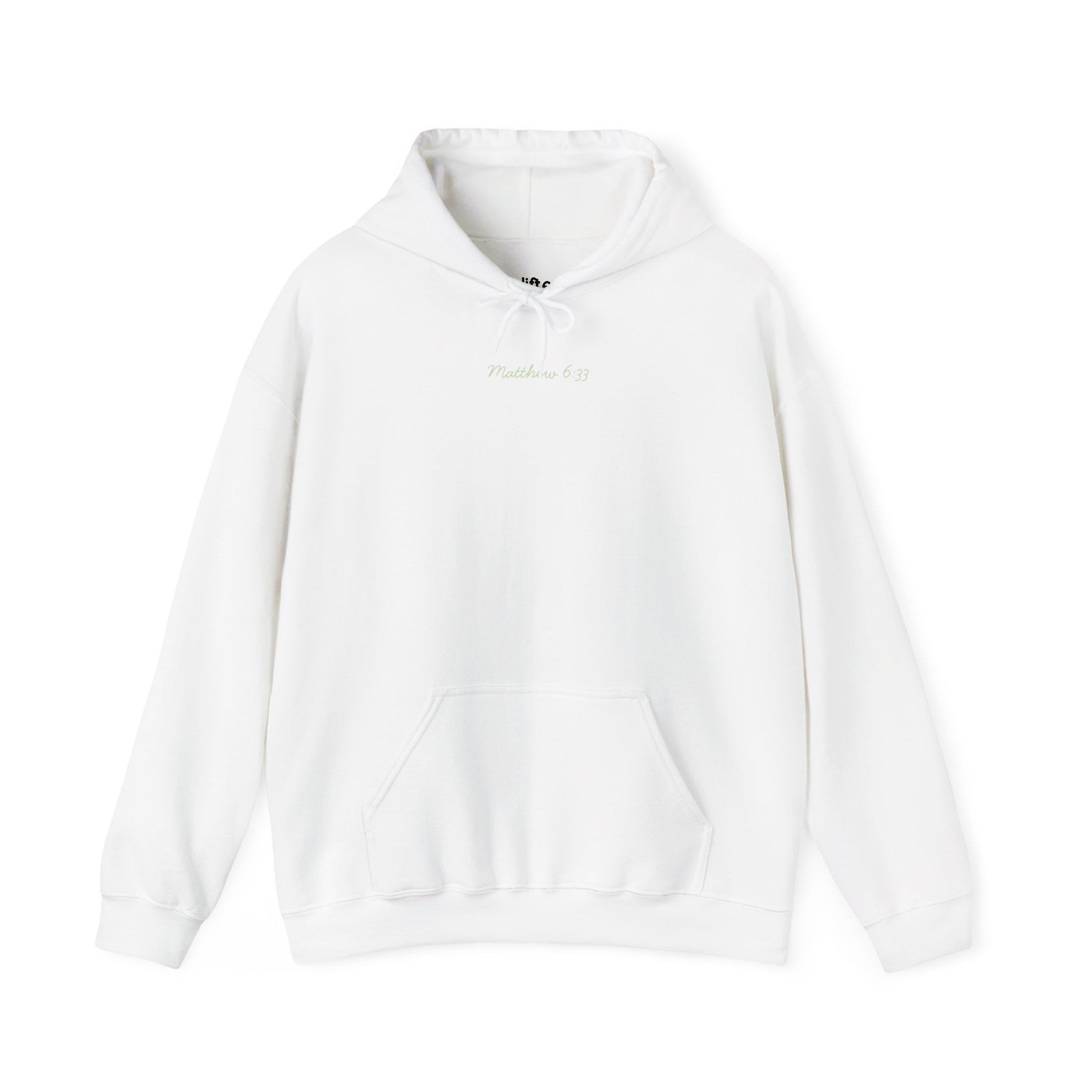 Seek the Kingdom Hoodie, White Front