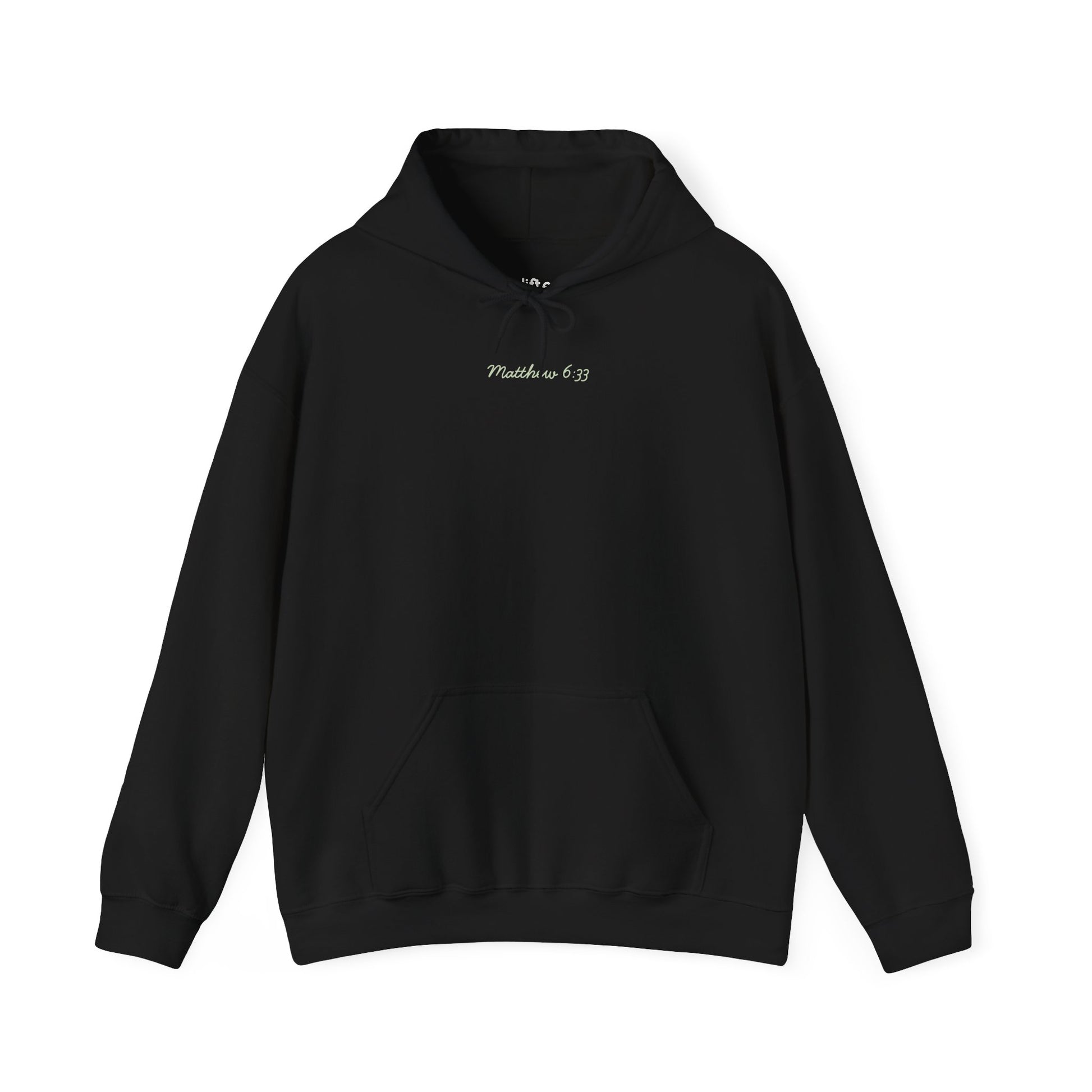 Seek the Kingdom Hoodie, Black Front