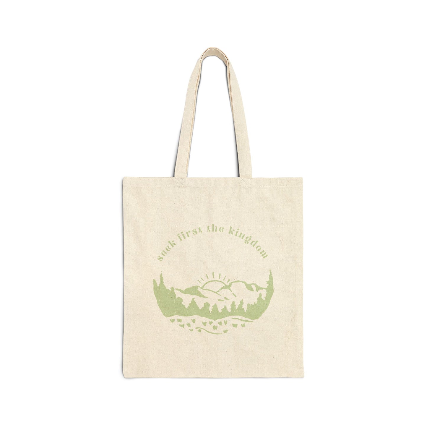 Seek the Kingdom Tote Bag, Natural Front