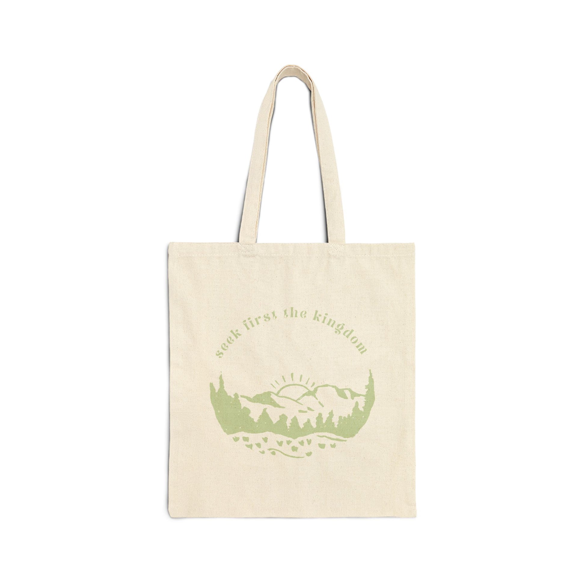 Seek the Kingdom Tote Bag, Natural Front