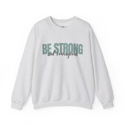 Strong and Courageous Crewneck, Ash Front