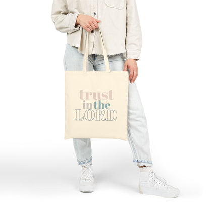 Trust The Lord Tote Bag, Context Natural Front
