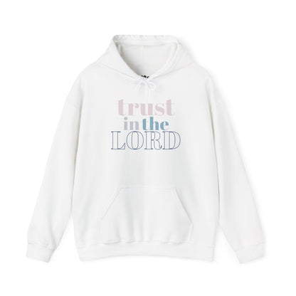 Trust in The Lord Hoodie, White Front