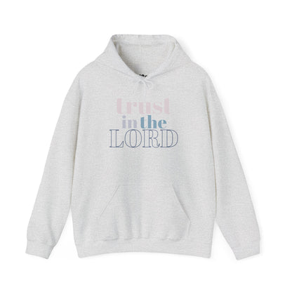 Trust in The Lord Hoodie, Ash Front