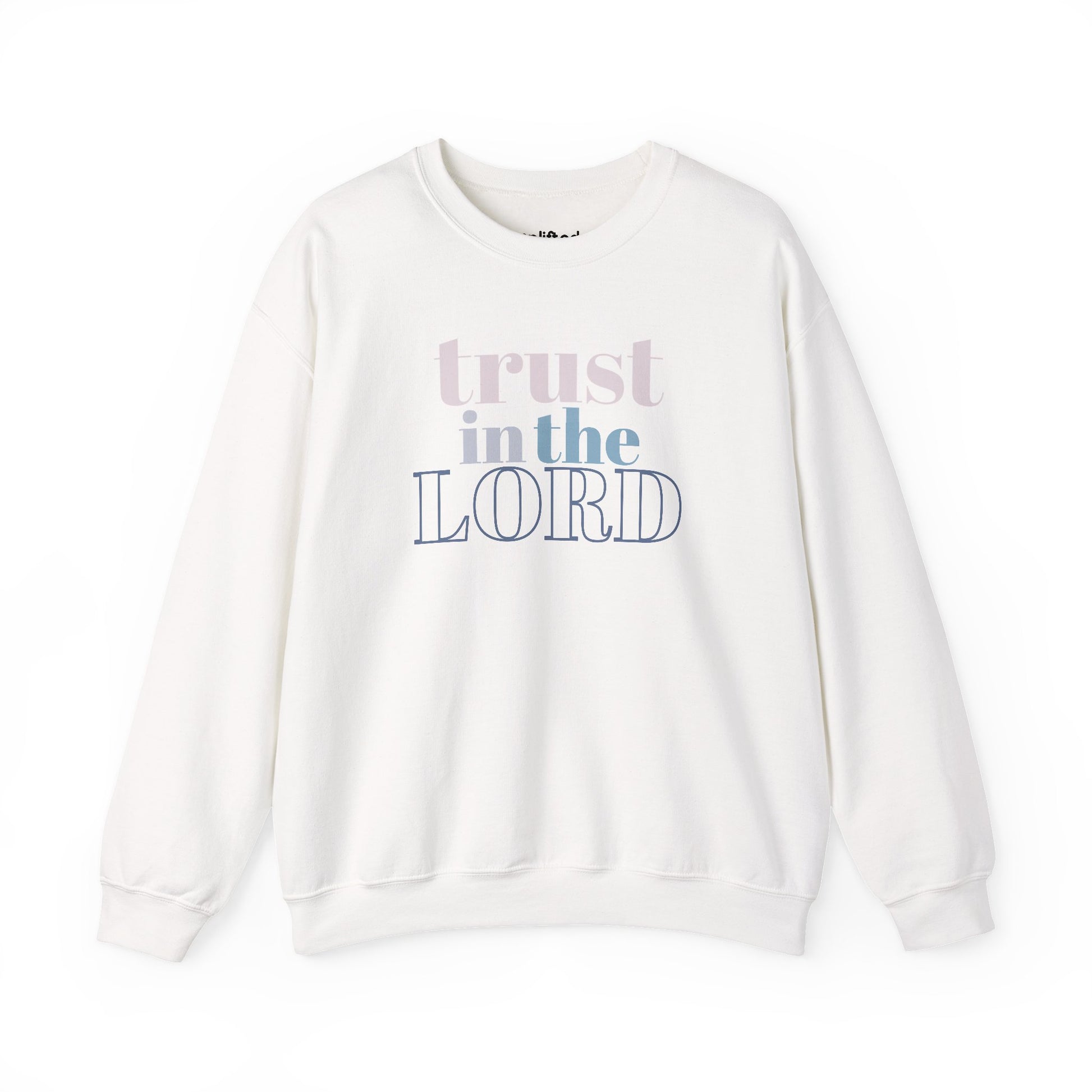 Trust the Lord Crewneck, White Front