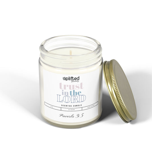 Trust the Lord Scented Candle, Open Front