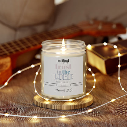 Trust the Lord Scented Candle, Context Burning Front