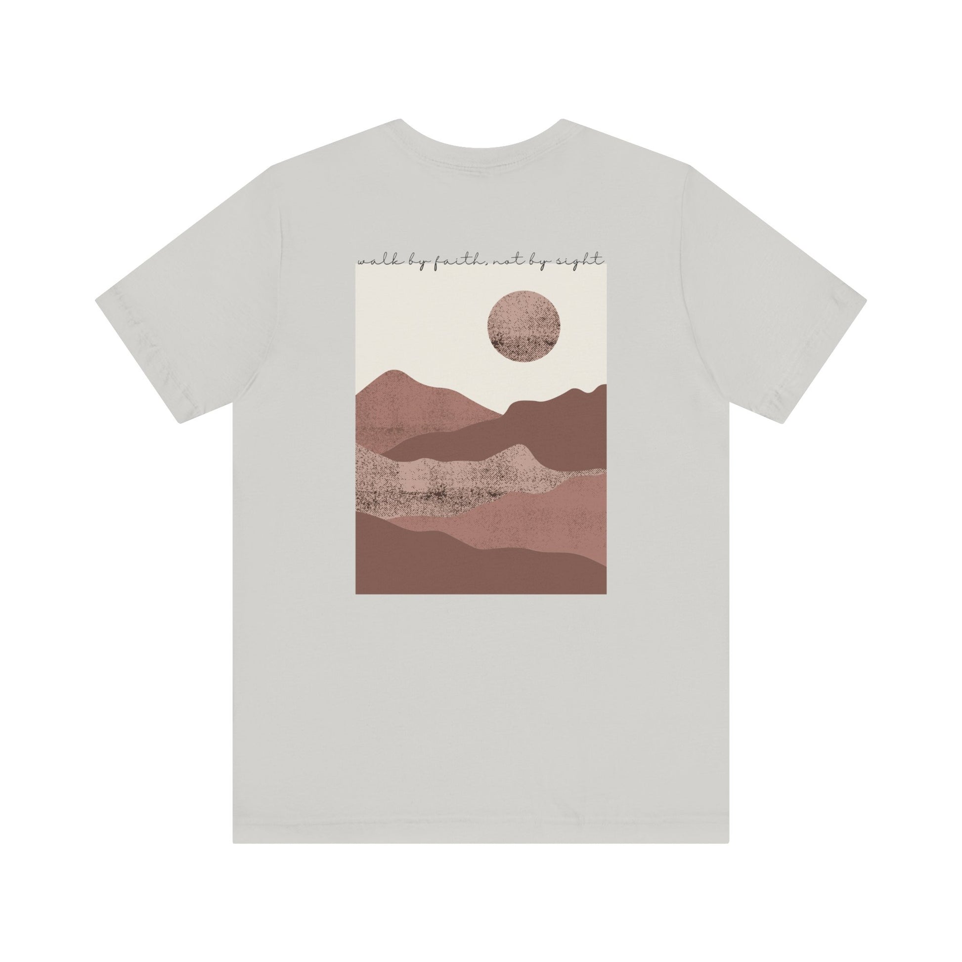 Walk by Faith Christian T-Shirt, Silver Back