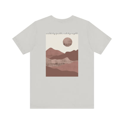 Walk by Faith Christian T-Shirt, Silver Back