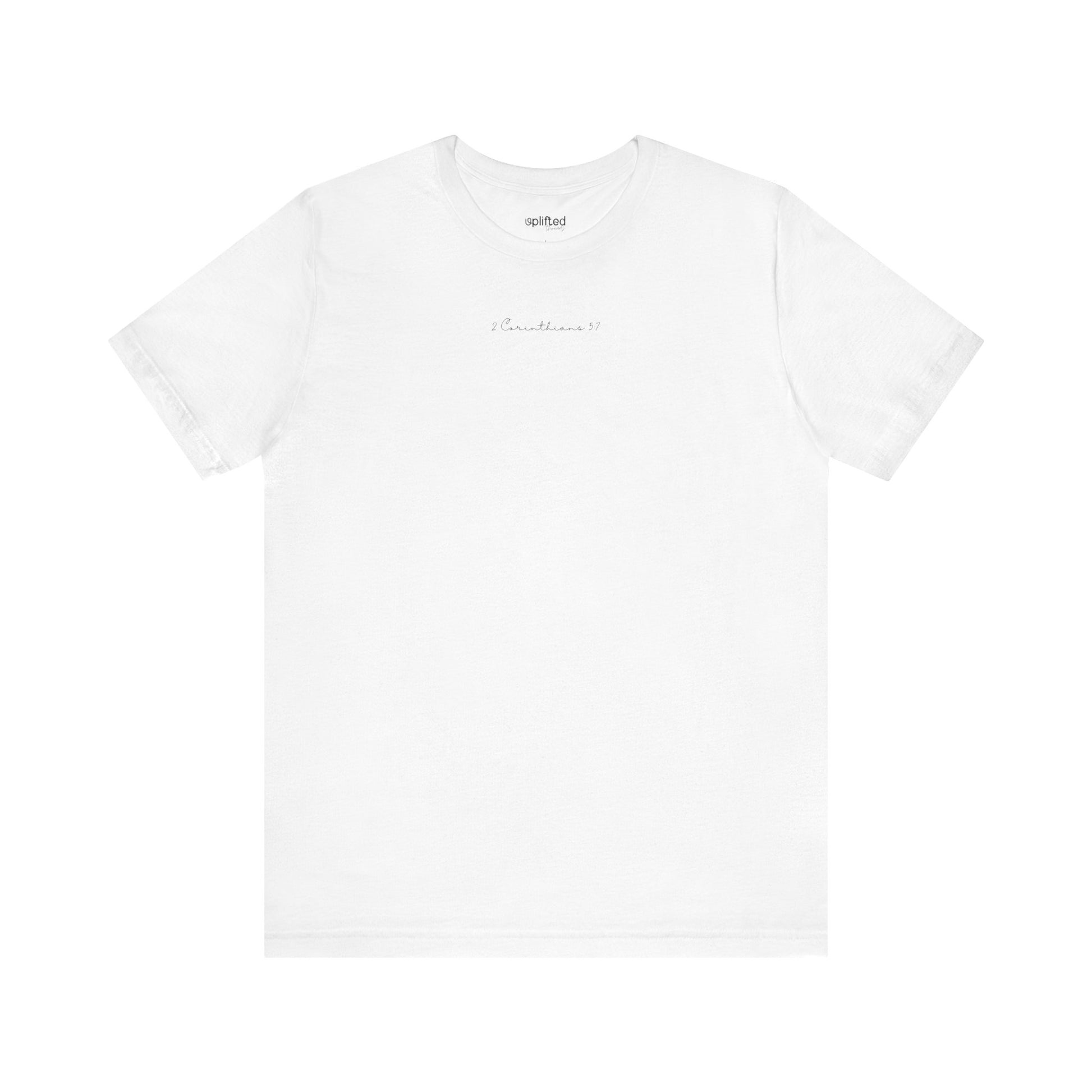 Walk by Faith Christian T-Shirt, White Front