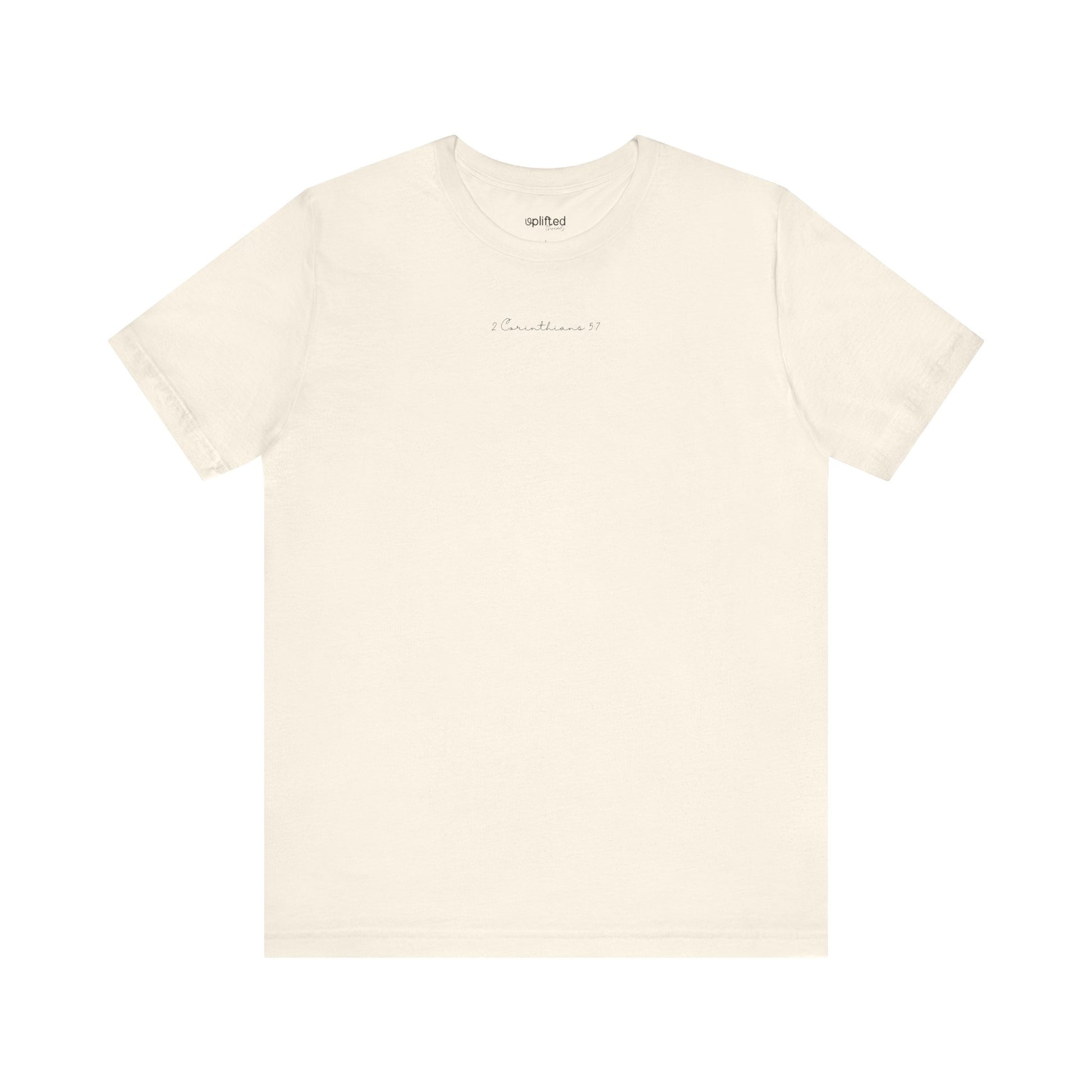Walk by Faith Christian T-Shirt, Natural Front