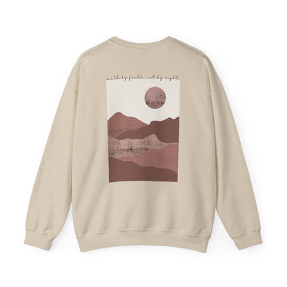 Walk by Faith Crewneck, Sand Back