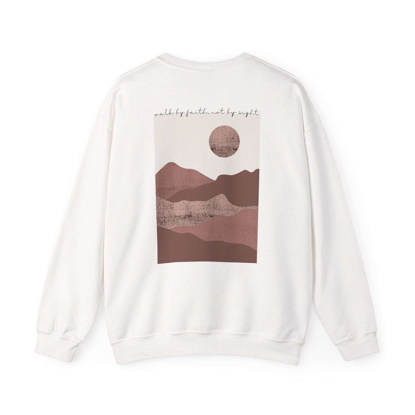 Walk by Faith Crewneck, White Back