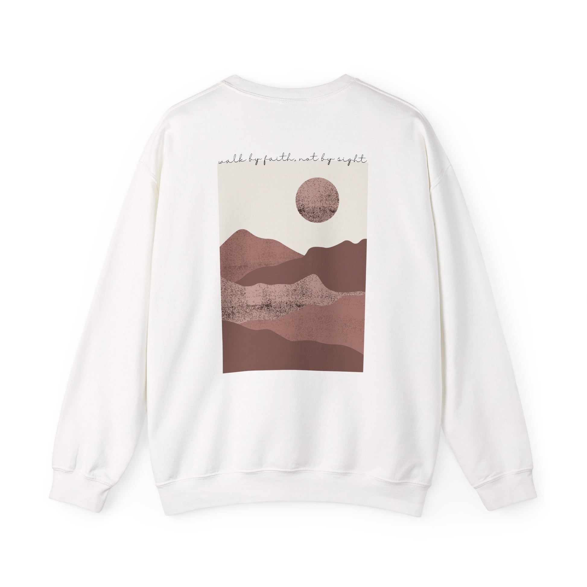 Walk by Faith Crewneck, White Back