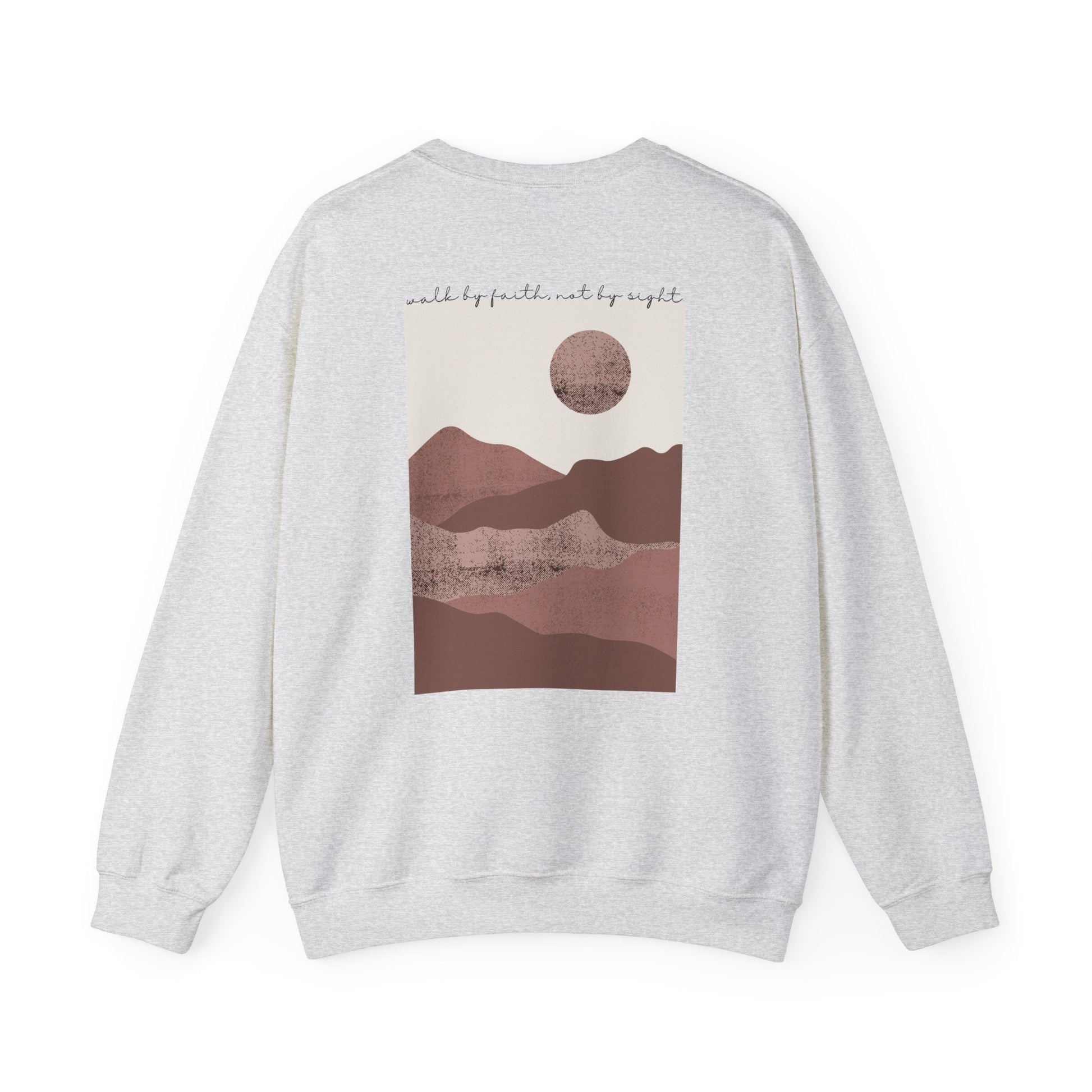 Walk by Faith Crewneck, Ash Back