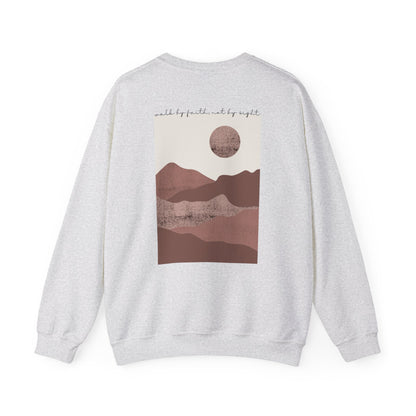 Walk by Faith Crewneck, Ash Back