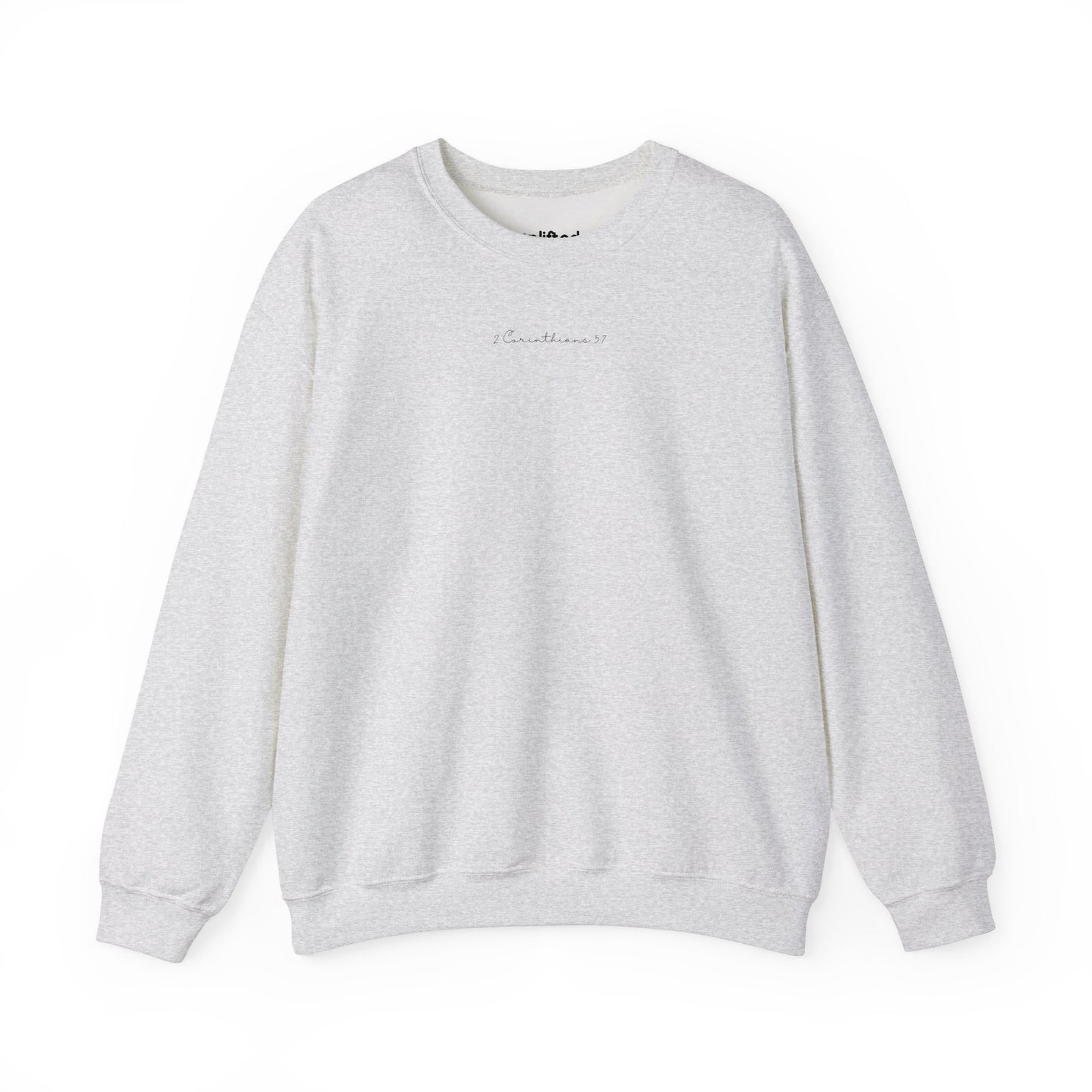 Walk by Faith Crewneck, Ash Front