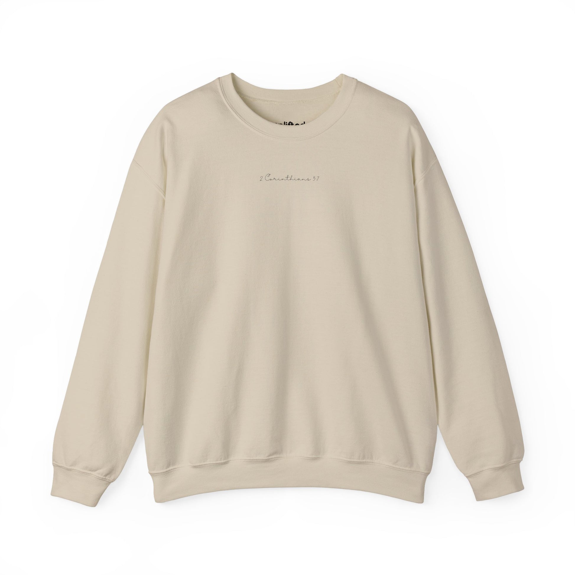 Walk by Faith Crewneck, Sand Front