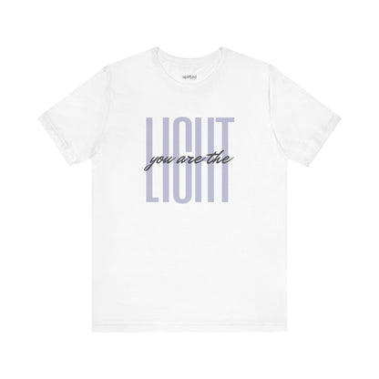 You Are the Light Christian T-Shirt, White Front